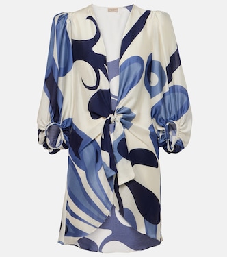 Algae printed puff-sleeve shirt | Adriana Degreas