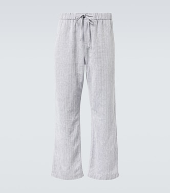 Rocha cotton and linen wide-leg pants | Frescobol Carioca