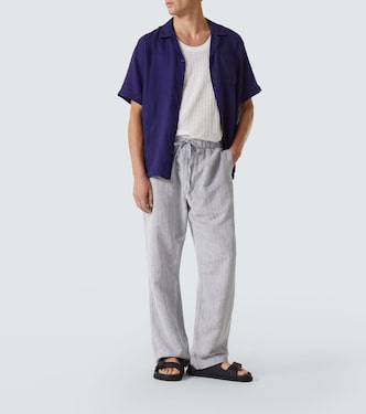 Pantaloni a gamba larga Rocha in cotone e lino | Frescobol Carioca