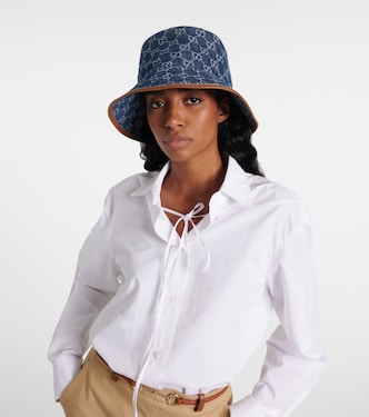 Chapeau bob GG en jean | Gucci