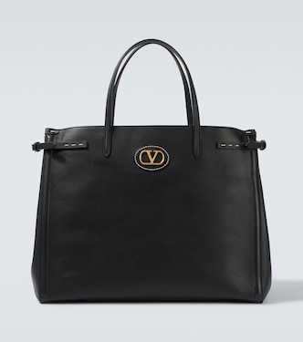 VLogo leather tote bag | Valentino Garavani