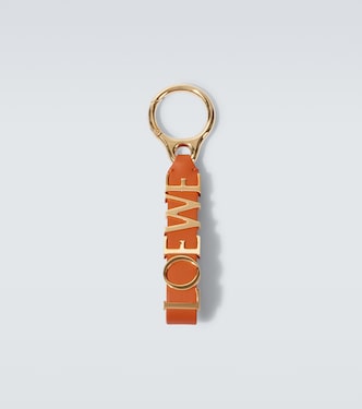 Logo leather bag charm | Loewe