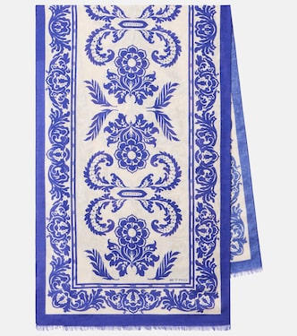 Pañuelo en mezcla de algodón estampado | Etro