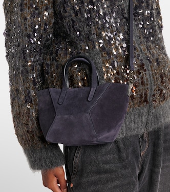 Monili suede tote bag | Brunello Cucinelli
