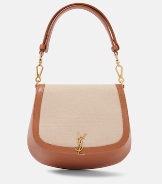 Schultertasche Voltaire aus Leder und Canvas | Saint Laurent