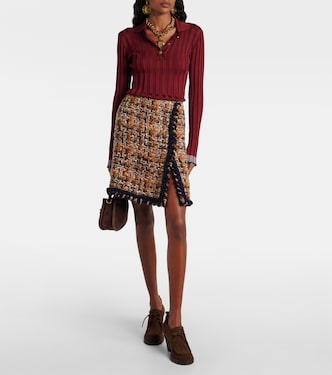 Wool-blend tweed miniskirt | Etro