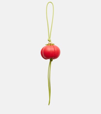 Paula's Ibiza Tomato leather bag charm | Loewe