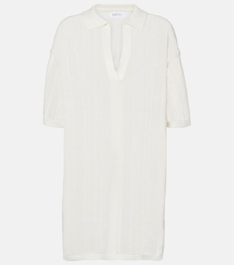 Mila cotton pointelle minidress | Velvet