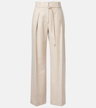 Pantalones anchos de lana y cachemir | Brunello Cucinelli