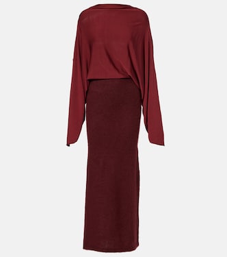 Pine caped maxi dress | Aya Muse