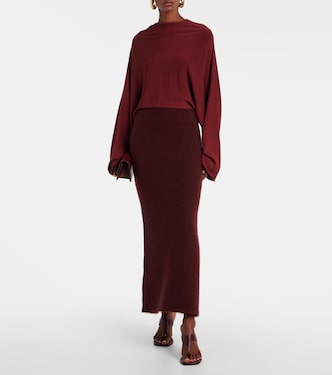 Pine caped maxi dress | Aya Muse