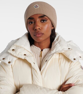 Ribbed-knit virgin wool beanie | Moncler