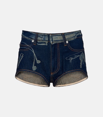 Shorts di jeans con stampa | Jean Paul Gaultier