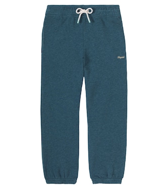 Logo cotton jersey sweatpants | Bonpoint