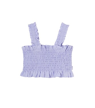 Rolfia ruched cotton top | Molo