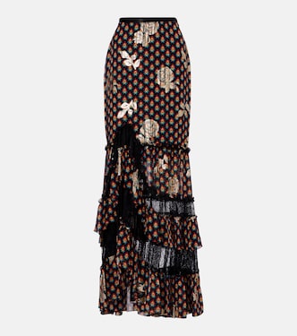 Bedruckter Maxirock aus einem Seidengemisch | Etro