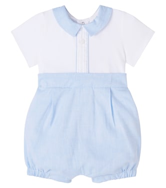 Baby cotton-blend playsuit | Patachou