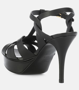 Sandales Classic Tribute 105 à plateau en cuir | Saint Laurent