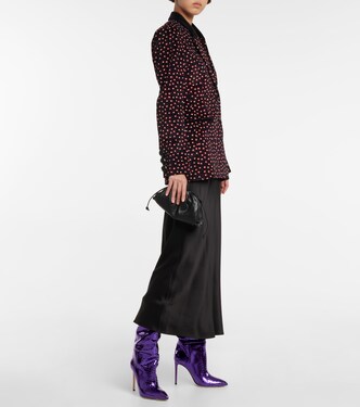 Python-effect leather boots | Paris Texas