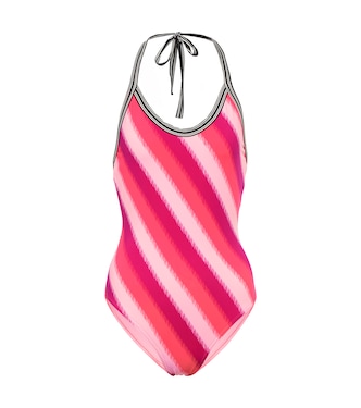 Striped halterneck swimsuit | Dries Van Noten