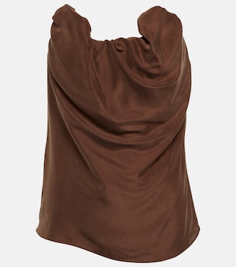 Top bustier en soie | Toteme