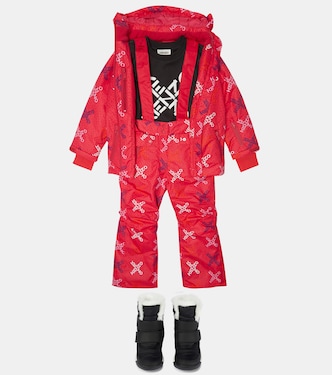 Logo-print ski salopettes | Kenzo Kids