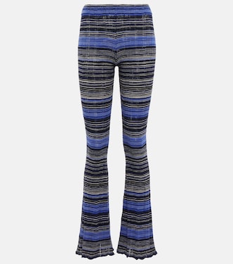 Striped cotton-blend knit pants | Acne Studios
