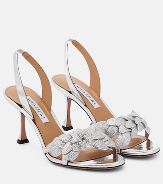 Galactic Flower 75 leather sandals | Aquazzura