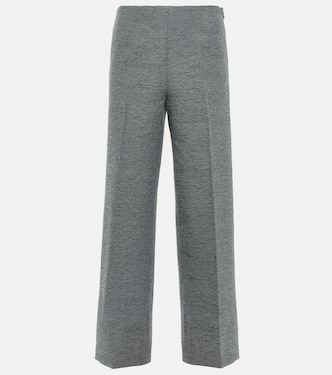 Pantaloni in misto lana a gamba larga | Toteme