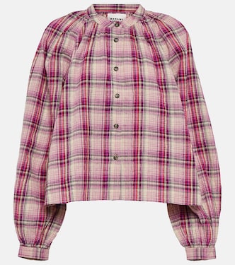 Blandine checked cotton and linen shirt | Marant Etoile