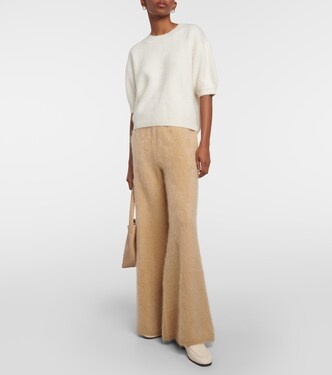 Pantaloni flared Ellery in cashmere | Lisa Yang