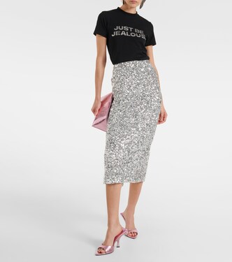 Jupe midi à sequins | Rotate
