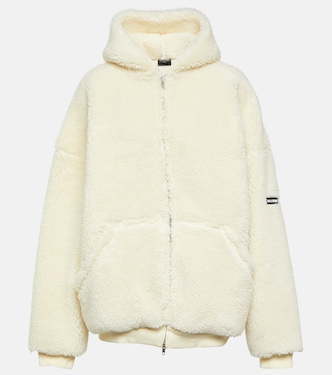 Sudadera oversized de borrego sintético | Balenciaga