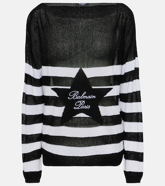 Jersey a rayas con logo | Balmain