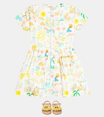 Bedrucktes Kleid aus Baumwolle | Stella McCartney Kids