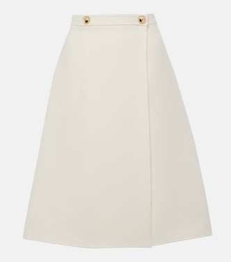 Gonna midi in crepe couture | Valentino