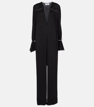 Mono de seda con volantes | Saint Laurent
