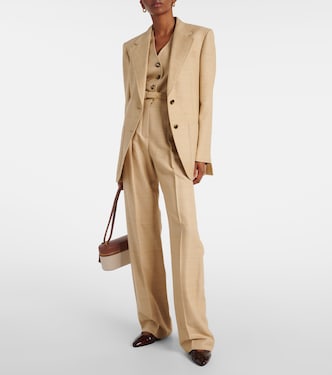 Pantaloni a gamba larga Edward in seta | Loro Piana