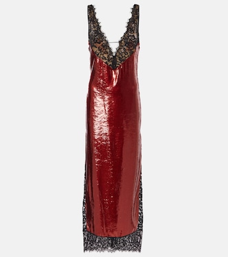 Robe mit Pailletten und Spitze | The New Arrivals Ilkyaz Ozel