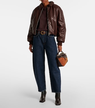 x Shoreditch Ski Club Tate faux leather bomber jacket | Agolde