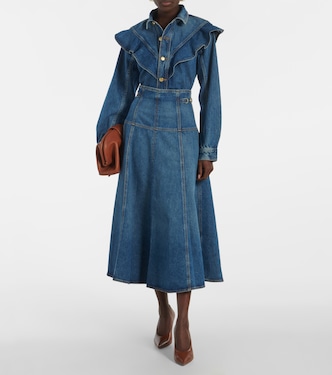 Gonna midi Brigette a pieghe | Ulla Johnson