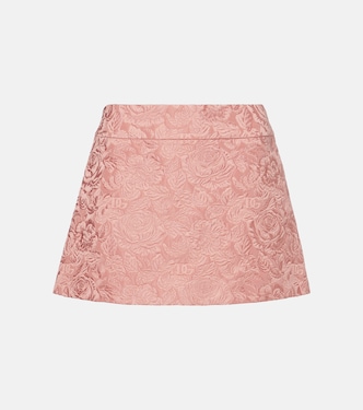 Minifalda en jacquard floral | Dolce&Gabbana