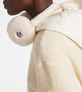 Scaldaorecchie in teddy con logo | Moncler