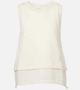 Layered cotton tank top | Moncler