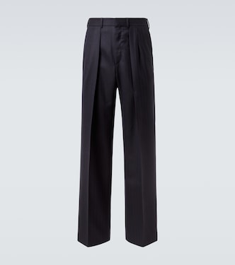 Pantaloni regular gessati in lana | Tom Ford