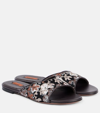 Lamé leather mules | Missoni