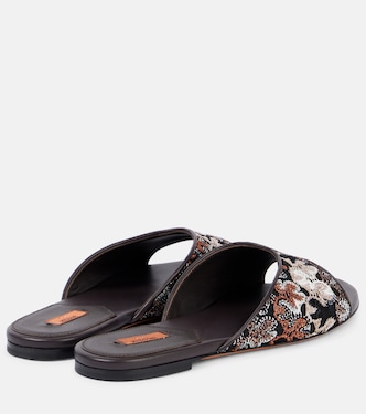Lamé leather mules | Missoni