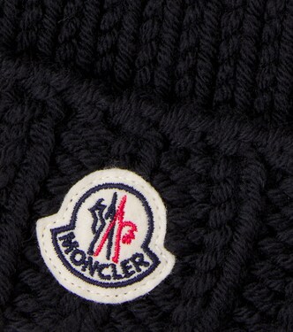 Logo virgin wool beanie | Moncler Enfant