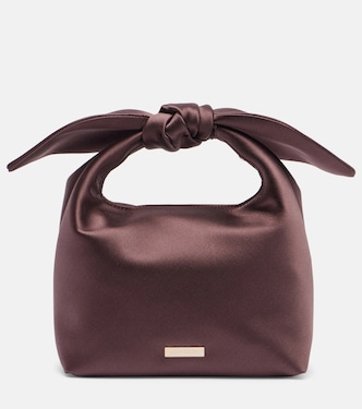 Bow Tie S号缎布手拿包 | Aquazzura