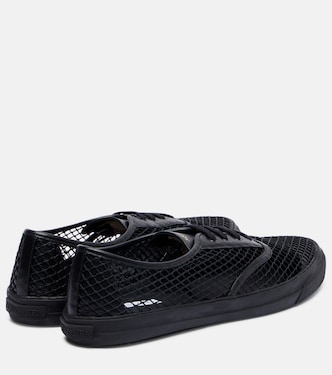 Minimalist Mesh leather-trimmed sneakers | Aquazzura